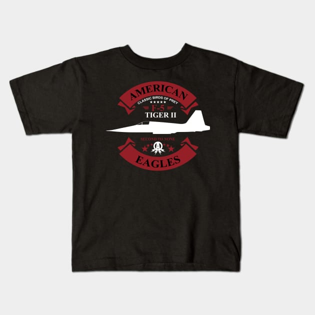 F-5 Tiger II Kids T-Shirt by TCP